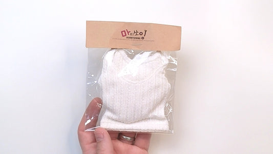 Bishop Sleeve Crop Sweater (White) by MommySewing