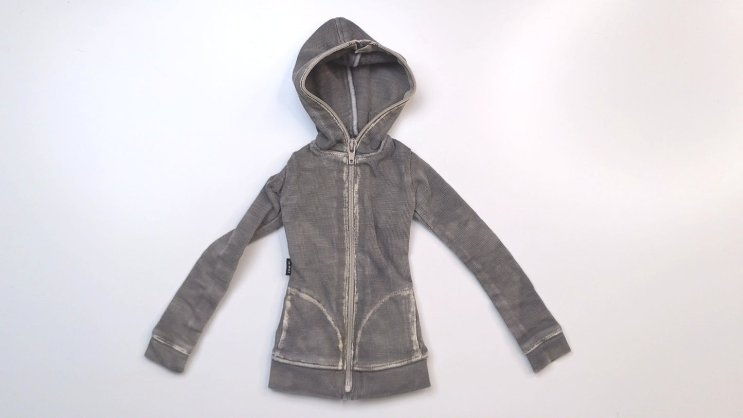 Hooded Zipped Cardigan