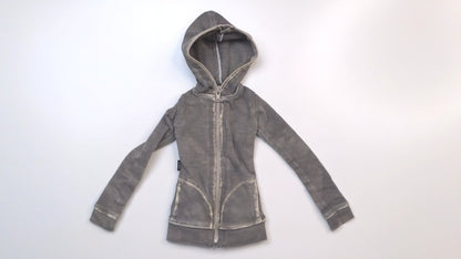 Hooded Zipped Cardigan
