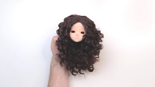 Medium Curly Wig (Dark Brown) by Zazou