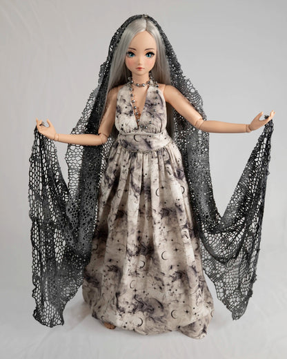 Ghostly Evening Gown for Smart Doll Pear (3pc Set)