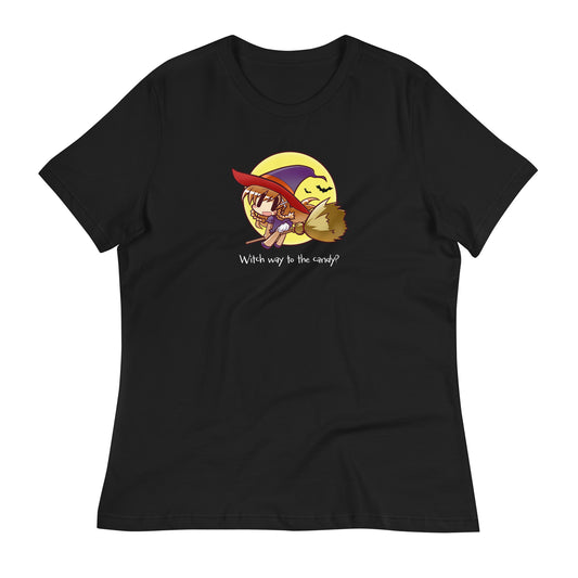 Witch Way to the Candy - Women's T-Shirt